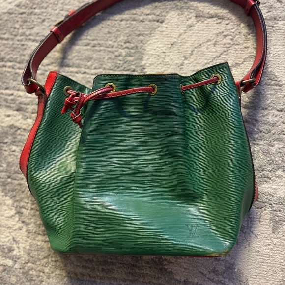 LOUIS VUITTON RED&GREEN EPI PETIT NOE SHOULDER BAG M44147 - Picture 2 of 5
